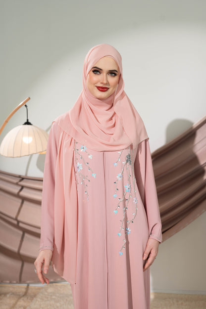 KAAMIL ABAYA BABY PINK