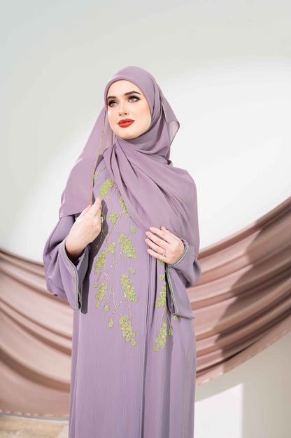 AMARA ABAYA DUSTY PURPLE