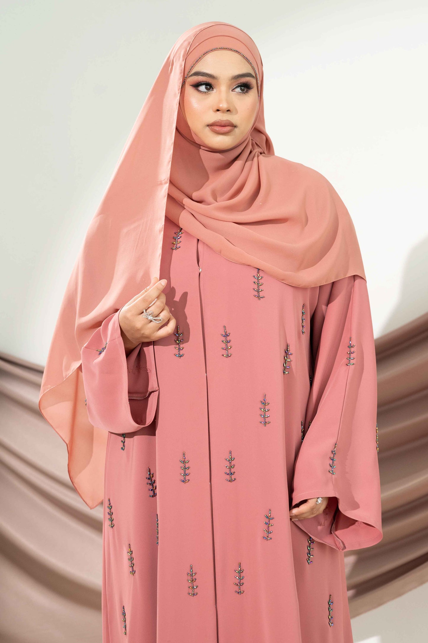 ELIN ABAYA DUSTY TERRACOTTA