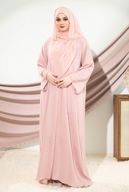 DEEMA ABAYA BABY PINK