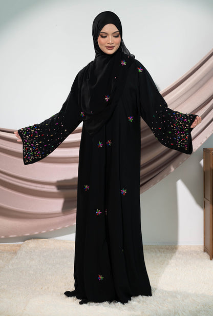 ALMA ABAYA JET BLACK