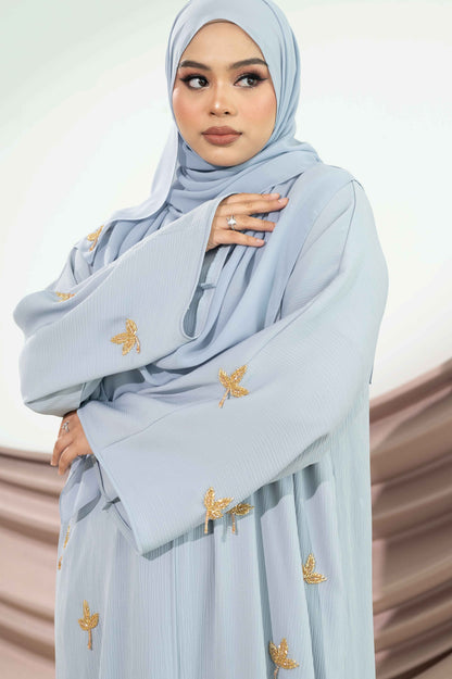NAJMA ABAYA DUSTY BLUE