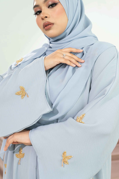 NAJMA ABAYA DUSTY BLUE