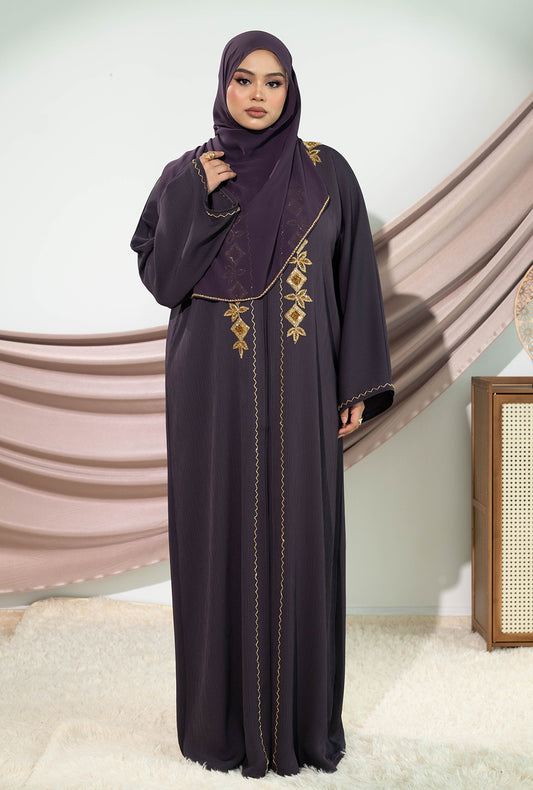 LEANDRA ABAYA DEEP PURPLE