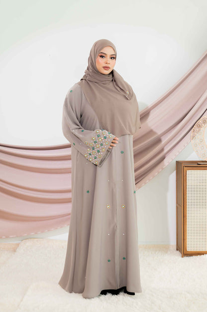 RUMI ABAYA OLIVE GREY