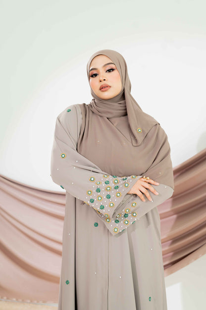 RUMI ABAYA OLIVE GREY