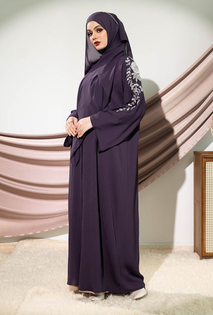 AREESHA ABAYA DEEP PURPLE