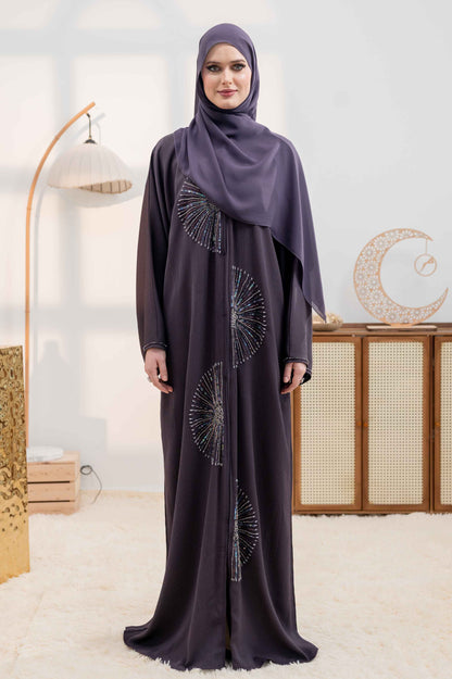 LAYALI ABAYA DEEP PURPLE