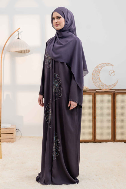 LAYALI ABAYA DEEP PURPLE