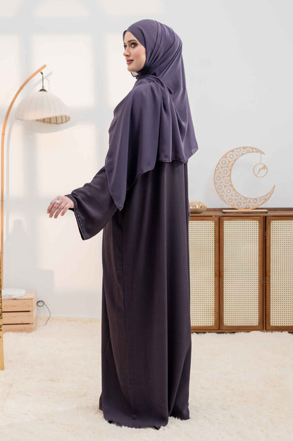 LAYALI ABAYA DEEP PURPLE