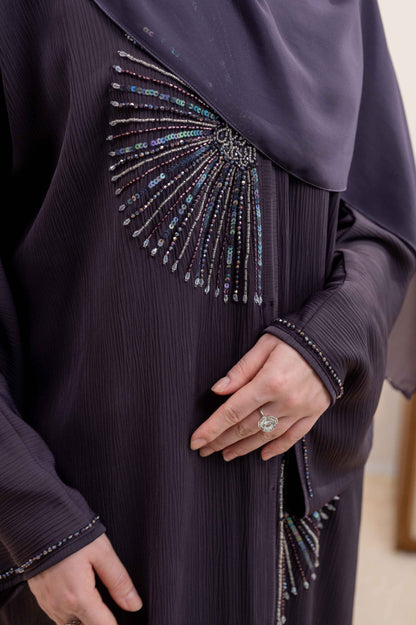 LAYALI ABAYA DEEP PURPLE