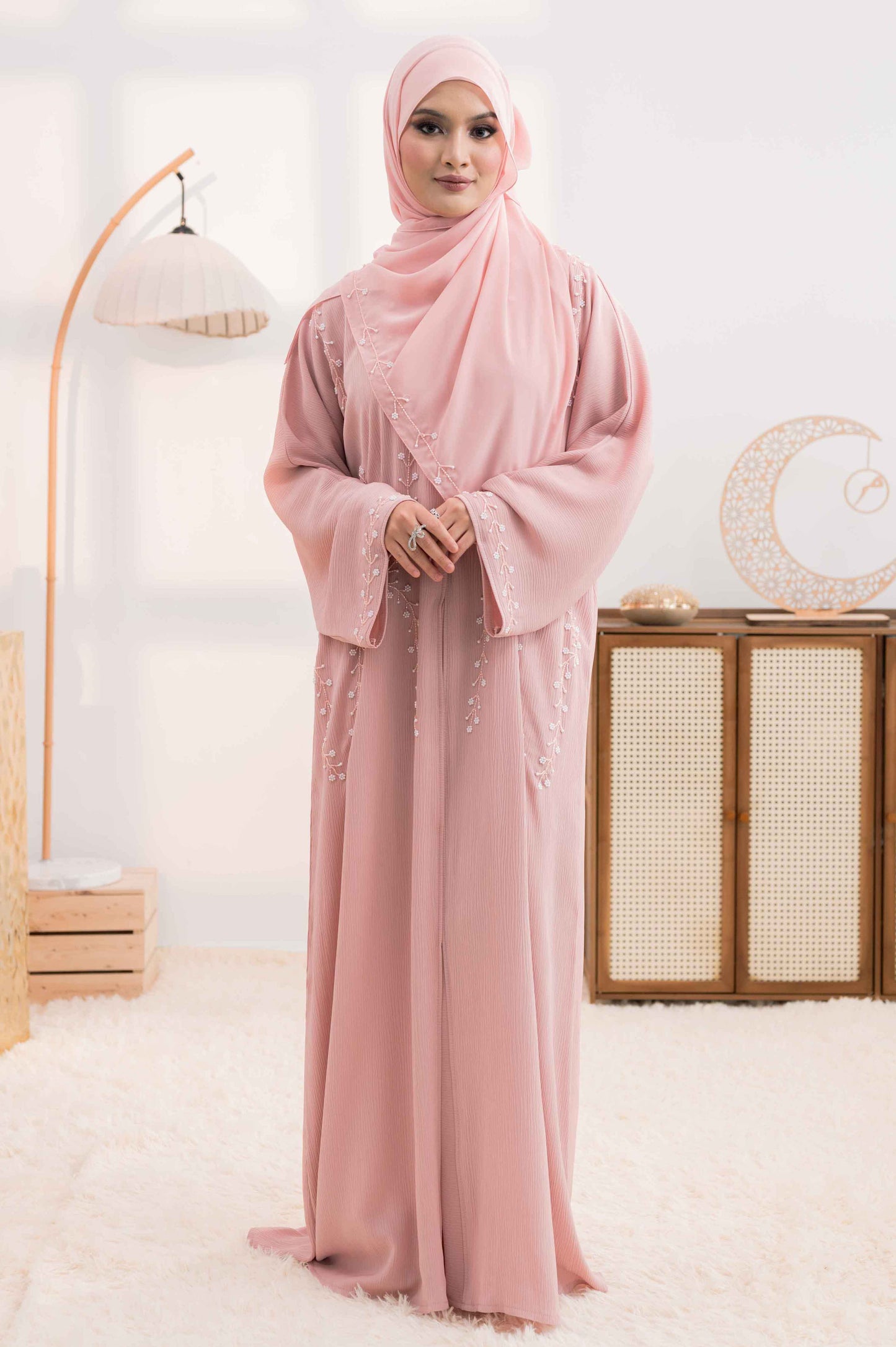 RIFA ABAYA BABY PINK