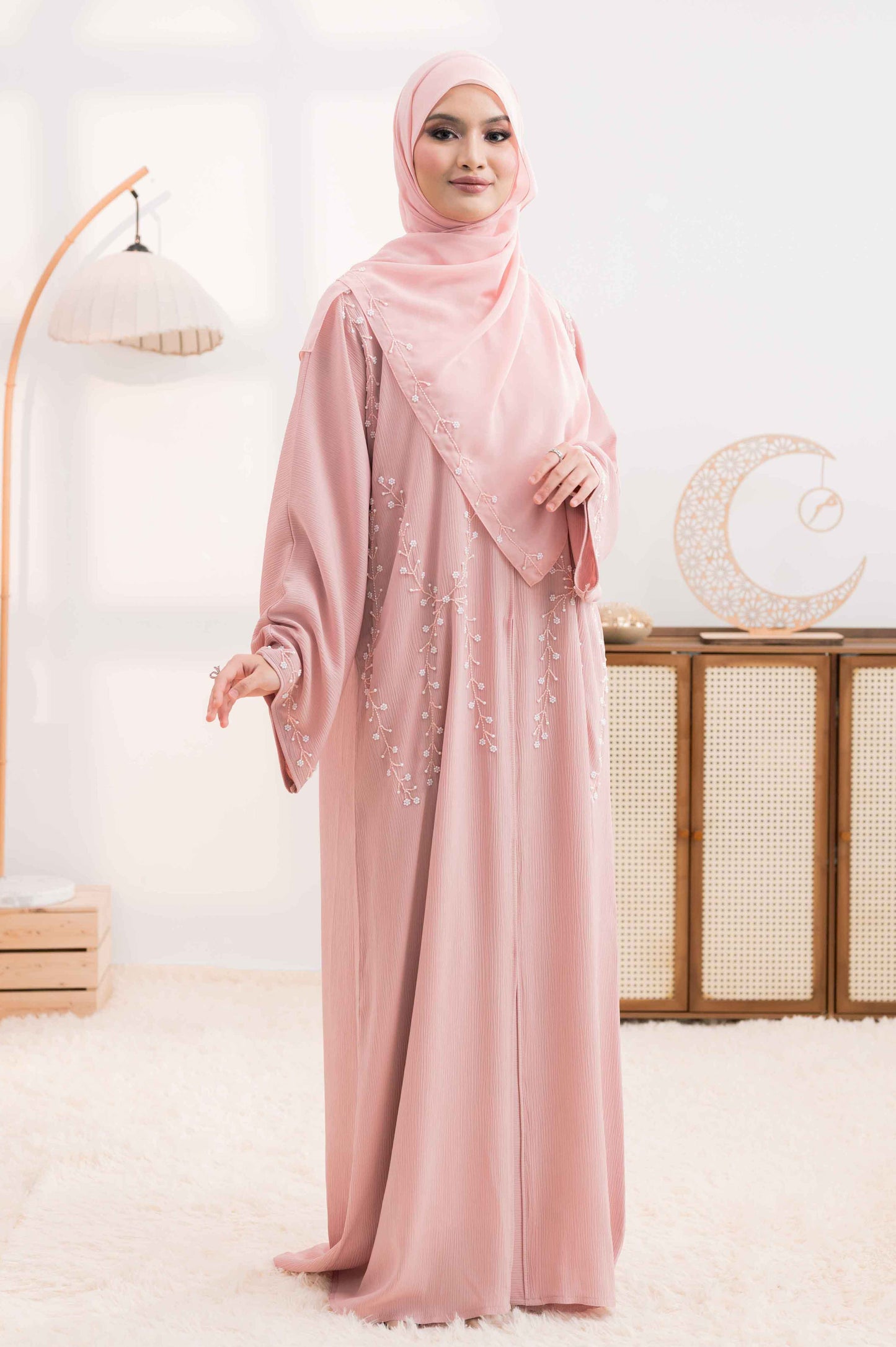 RIFA ABAYA BABY PINK