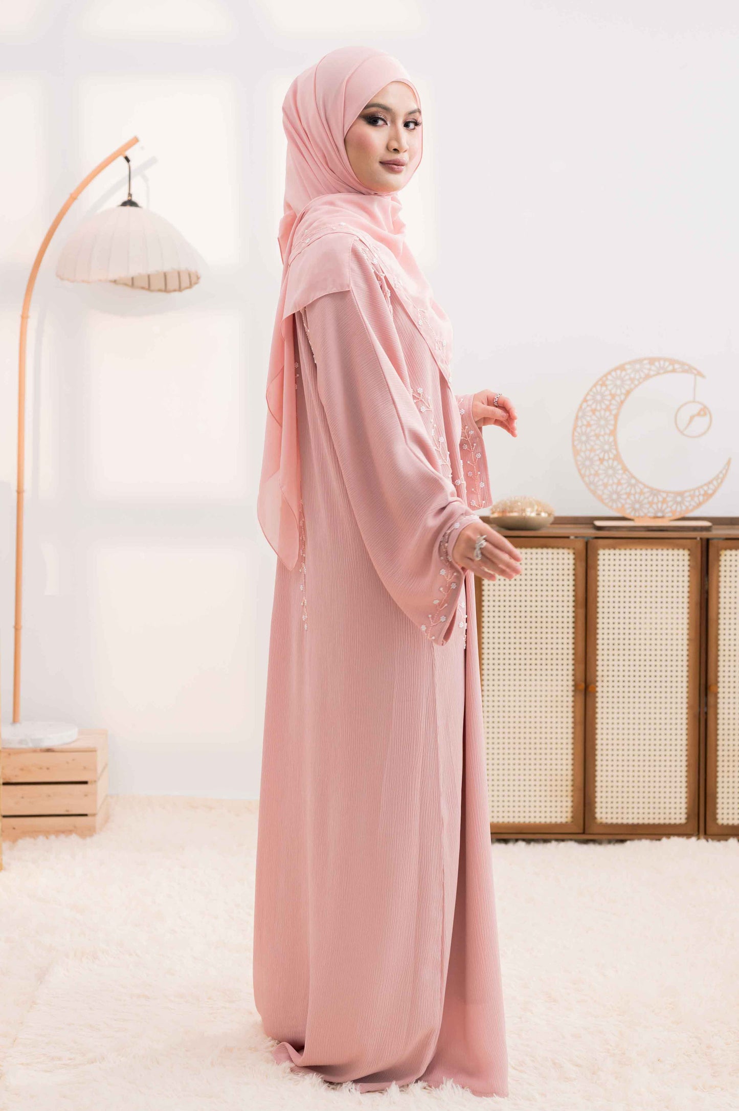 RIFA ABAYA BABY PINK