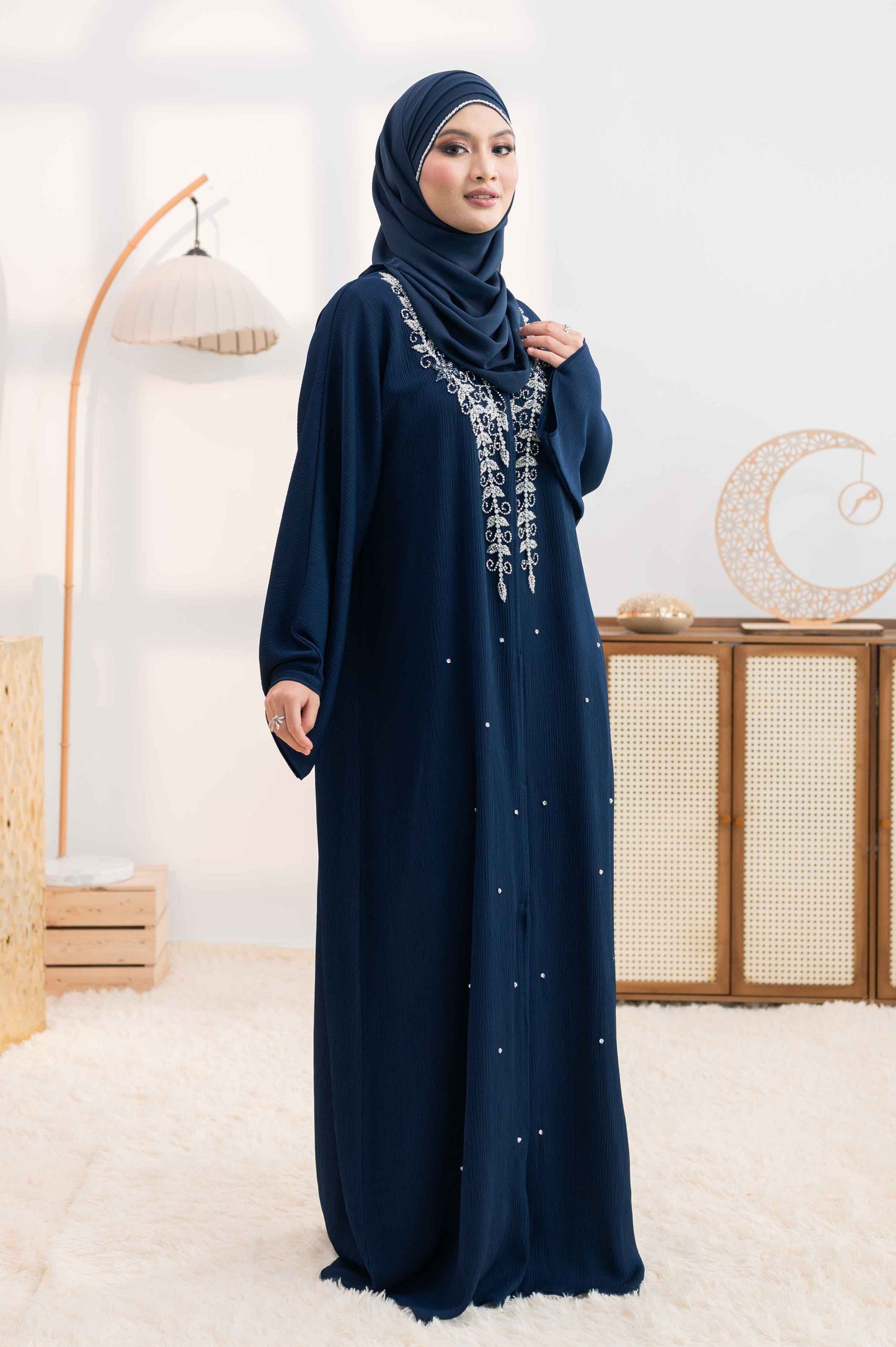 DAMARIS ABAYA NAVY BLUE