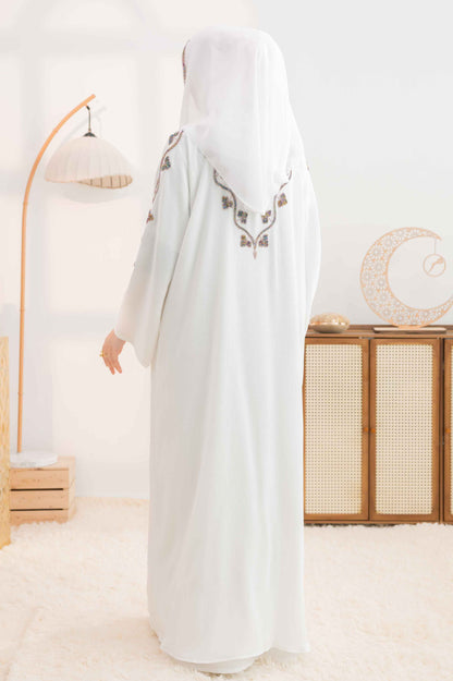 KAIZY ABAYA OFF WHITE