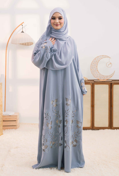 BELVA ABAYA DUSTY BLUE