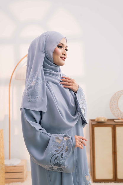 BELVA ABAYA DUSTY BLUE