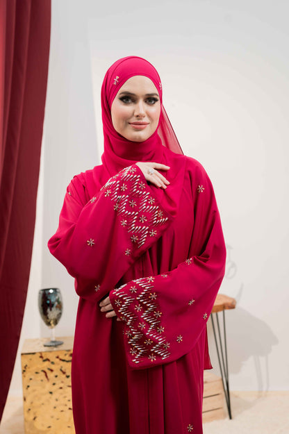 IRMEL ABAYA FUCHSIA PINK