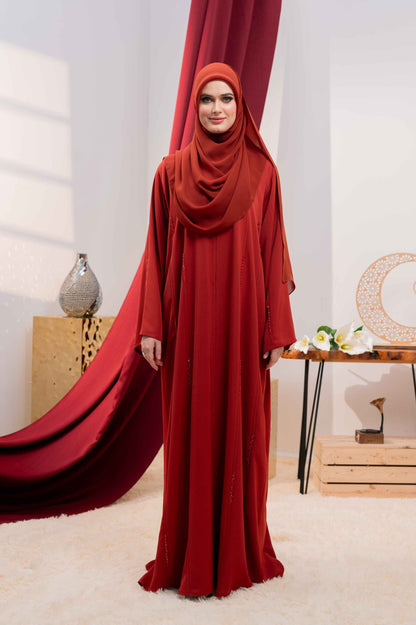 HAMRA ABAYA BURNT BRICK