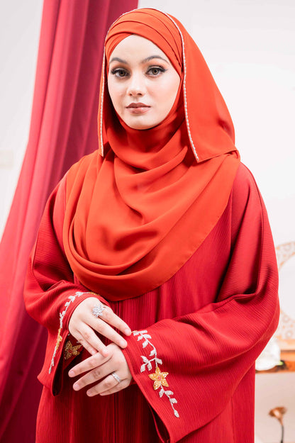 CAMILA ABAYA BURNT ORANGE