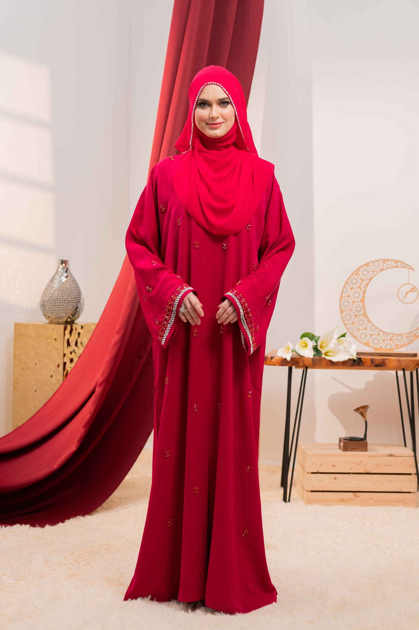 NASHIM ABAYA FUCHSIA PINK