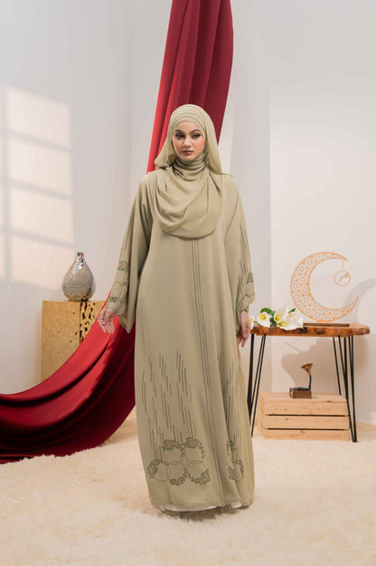 MAHEEM ABAYA LIME CREAM