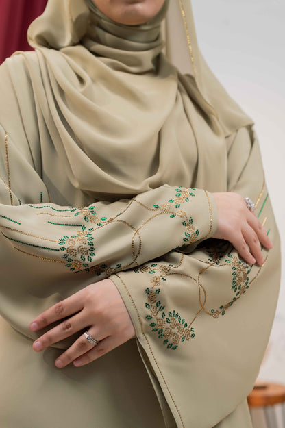 MAHEEM ABAYA LIME CREAM