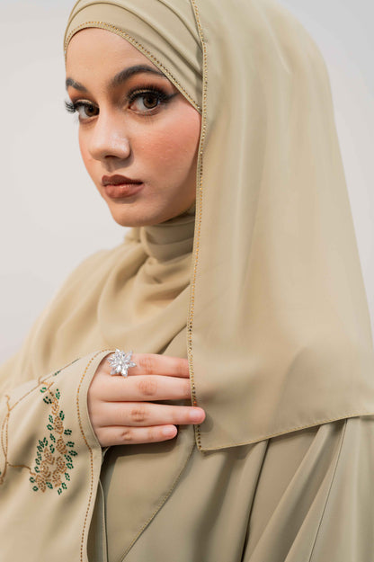 MAHEEM ABAYA LIME CREAM