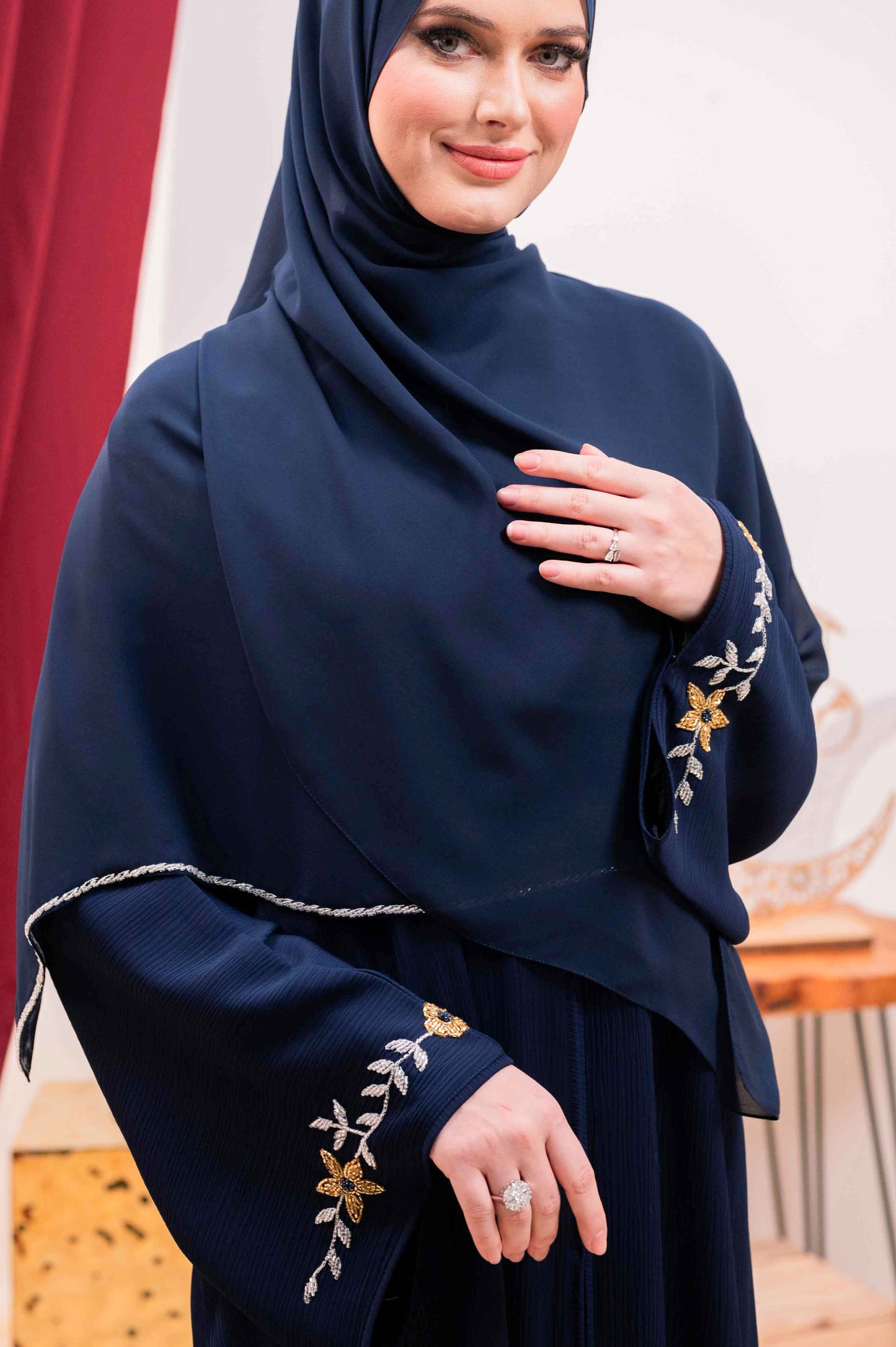 CAMILA ABAYA NAVY BLUE