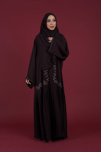 REYZAN ABAYA BROWN FUDGE