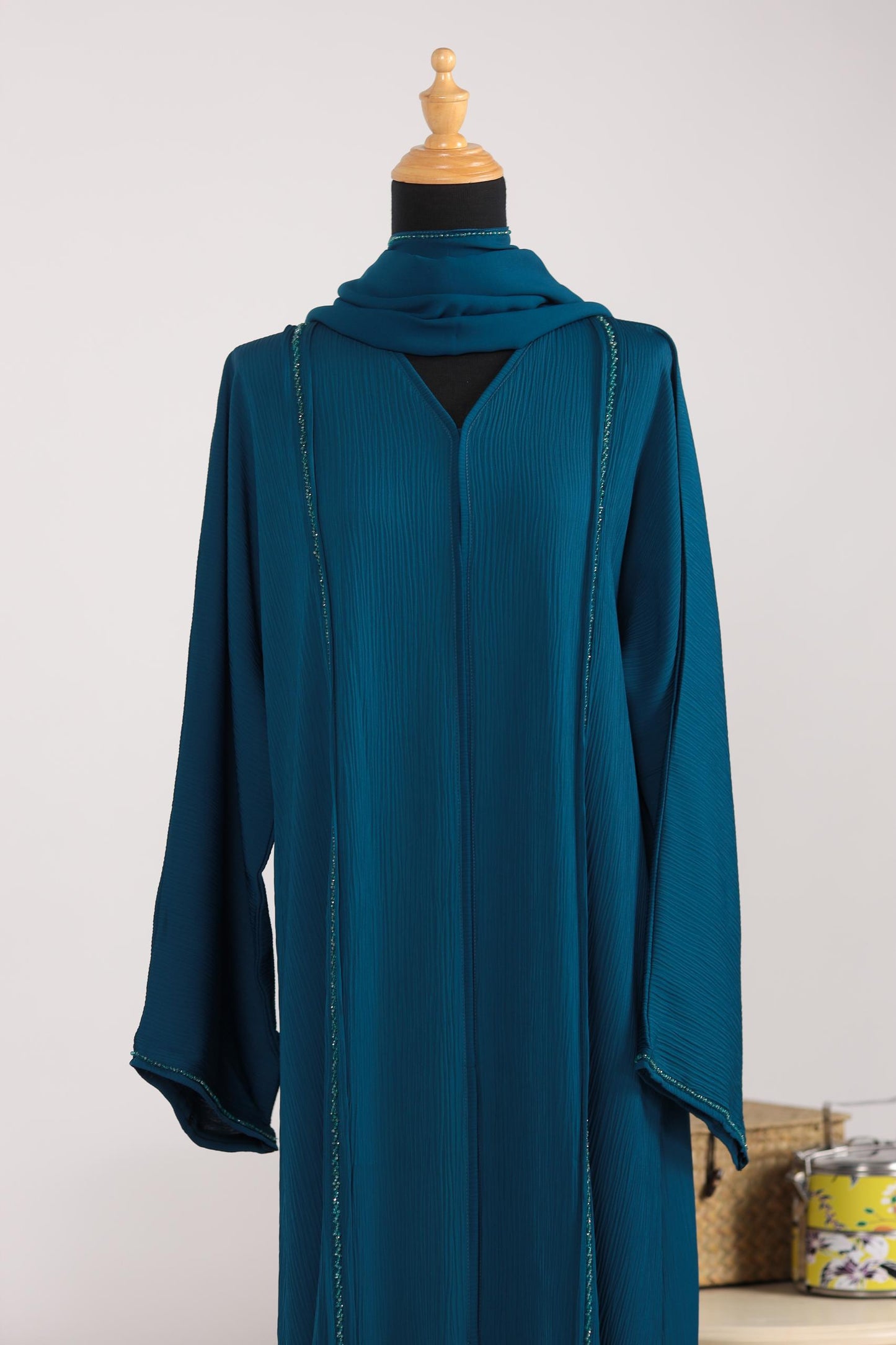 UZMA ABAYA TEAL BLUE