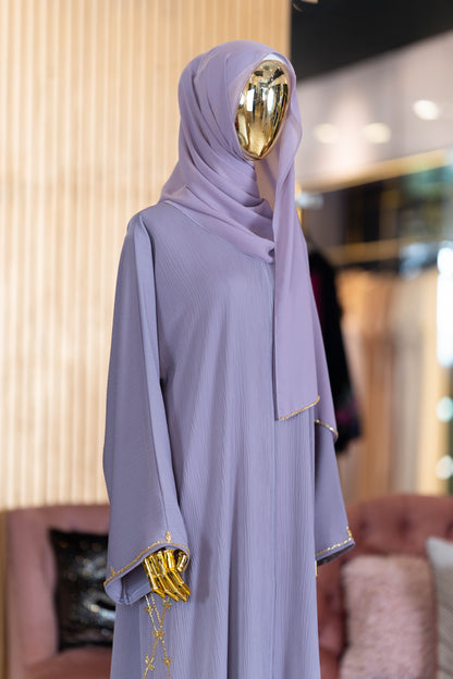 LUTFYA ABAYA DUSTY PURPLE