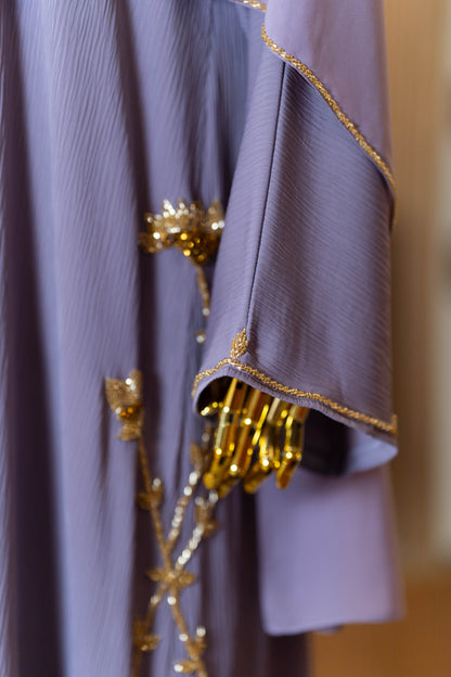 LUTFYA ABAYA DUSTY PURPLE