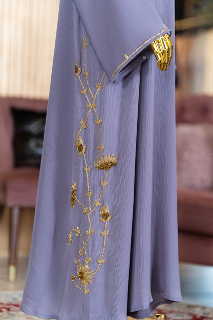 LUTFYA ABAYA DUSTY PURPLE