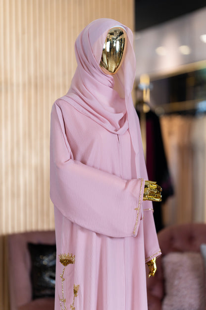 LUTFYA ABAYA DUSTY PINK