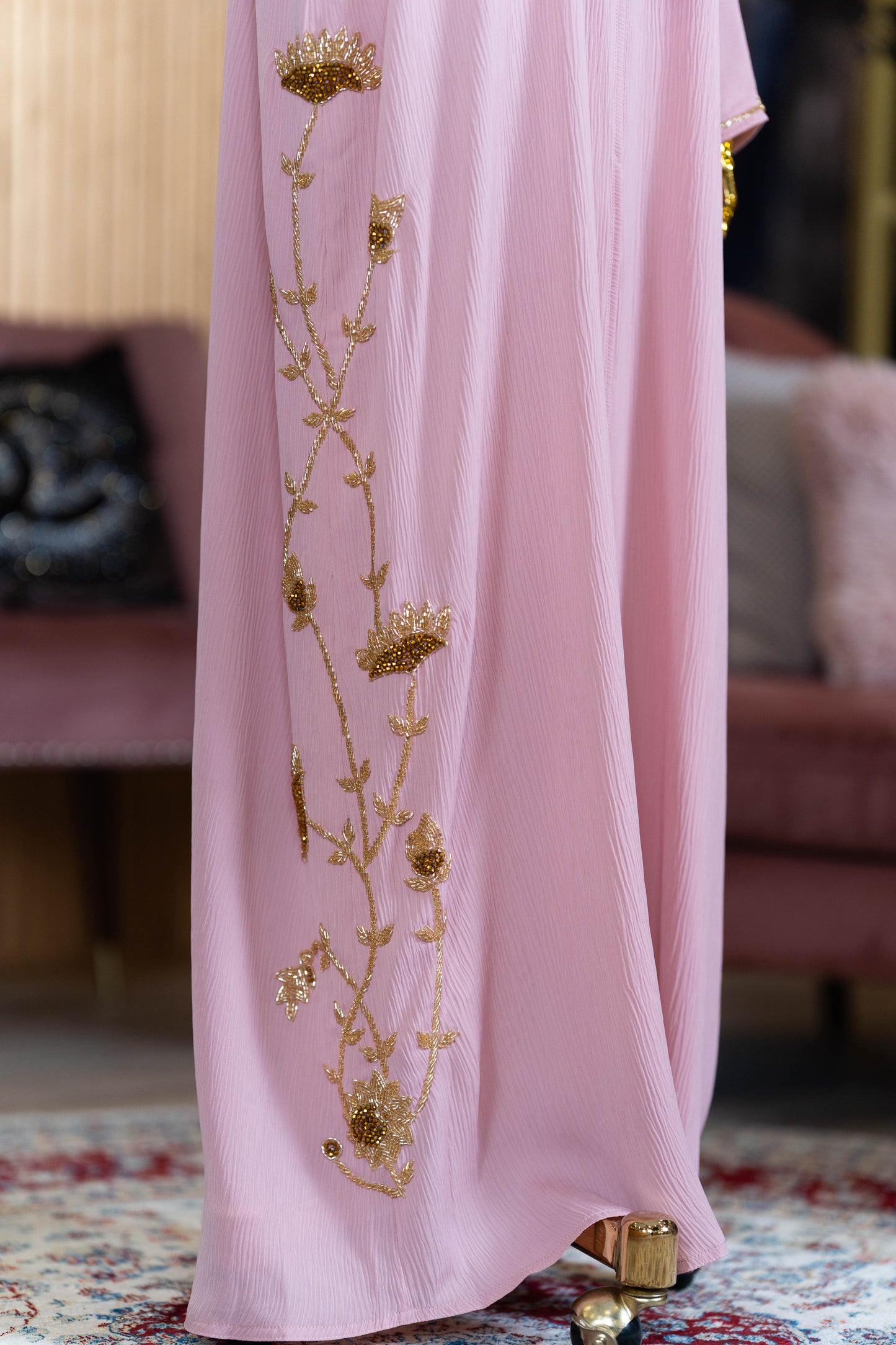 LUTFYA ABAYA DUSTY PINK