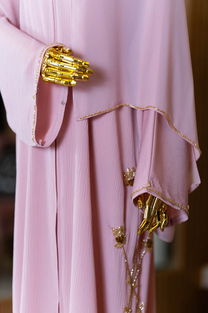 LUTFYA ABAYA DUSTY PINK