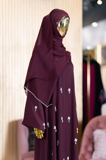 AILEEN ABAYA BURGUNDY