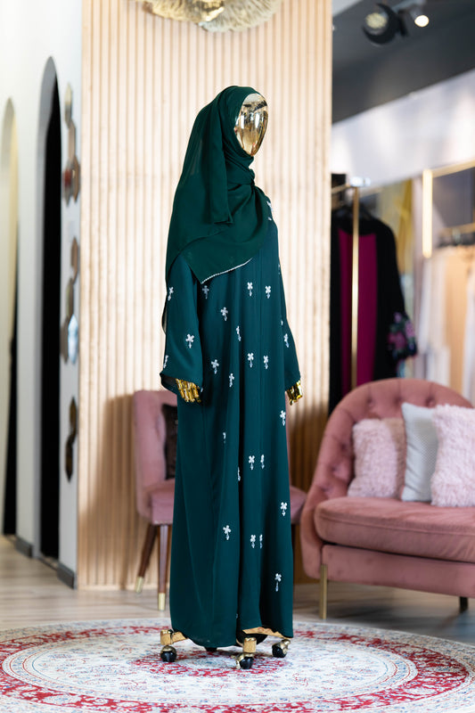 AILEEN ABAYA EMERALD GREEN