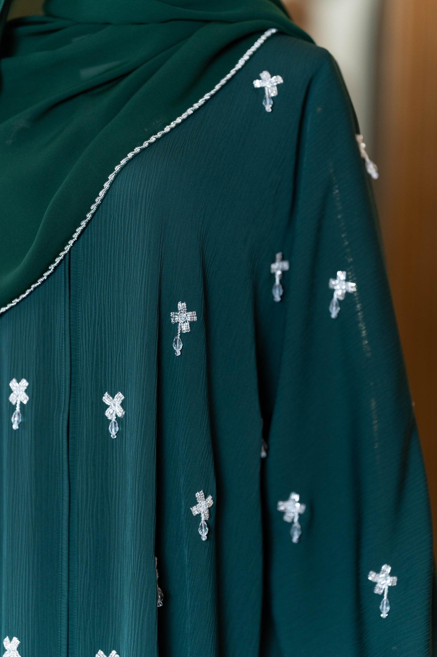 AILEEN ABAYA EMERALD GREEN