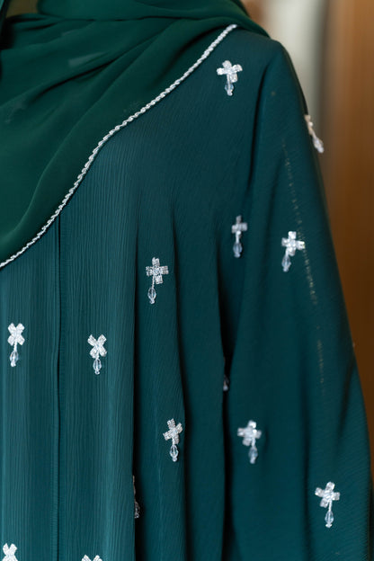 AILEEN ABAYA EMERALD GREEN