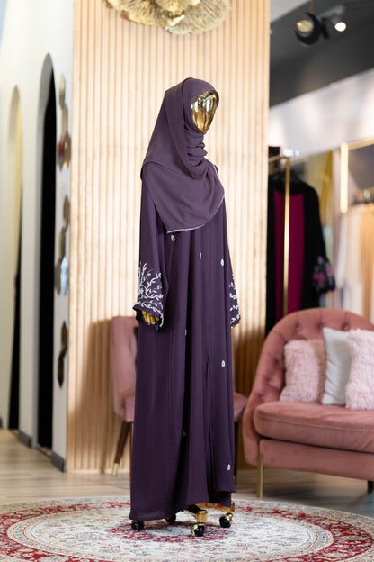 SAHARA ABAYA PLUM