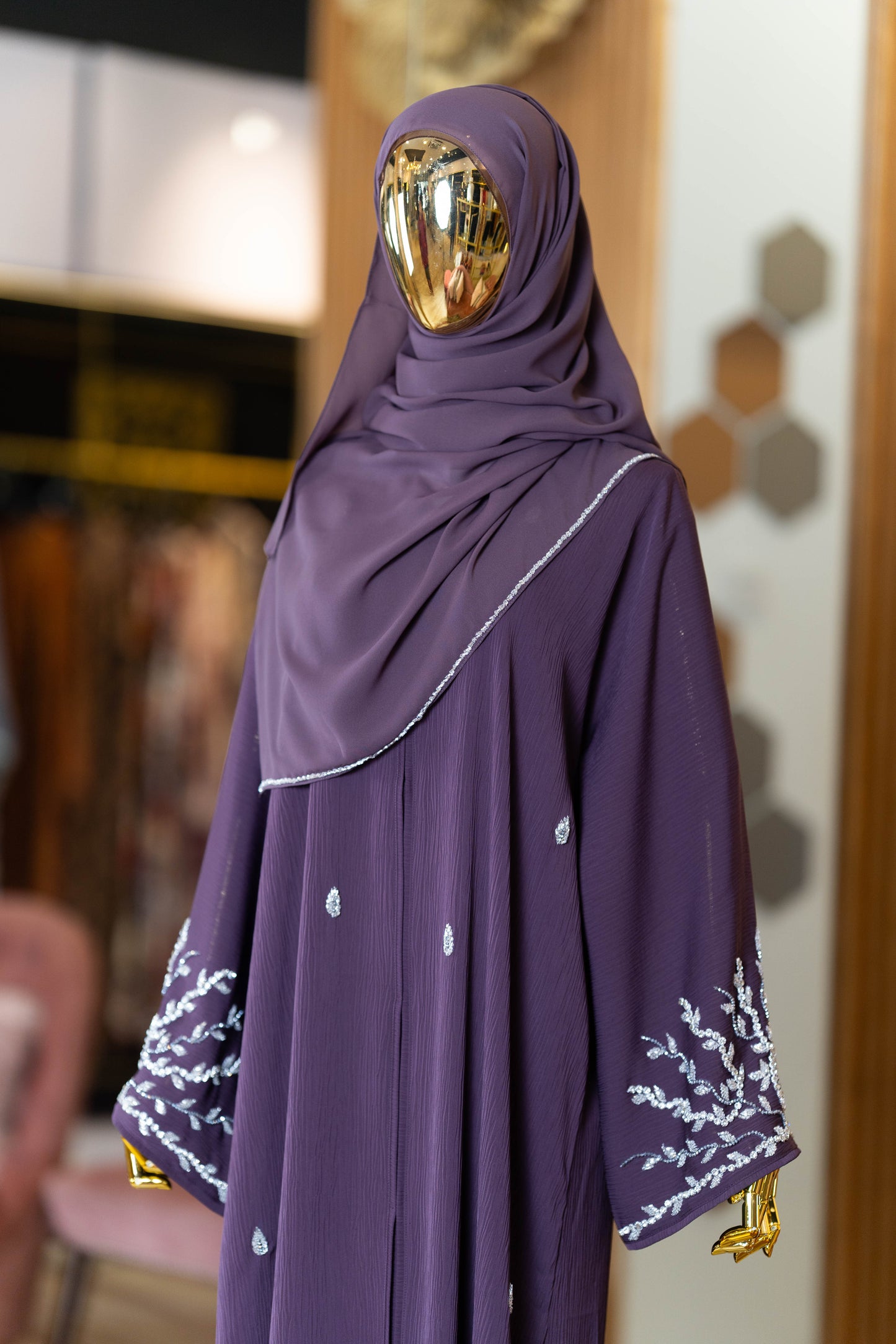 SAHARA ABAYA PLUM