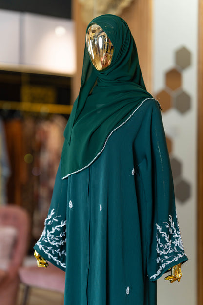 SAHARA ABAYA EMERALD GREEN