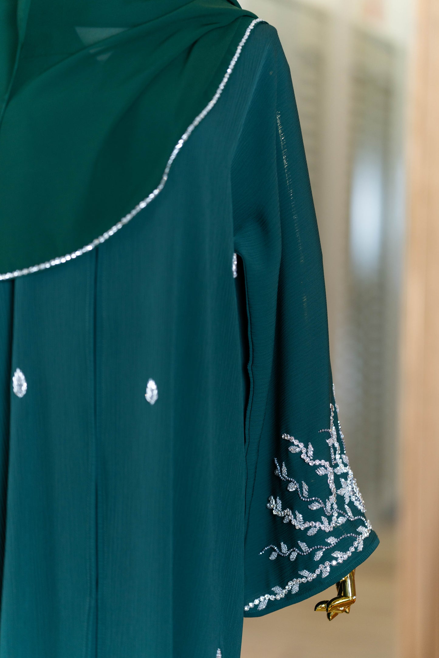 SAHARA ABAYA EMERALD GREEN