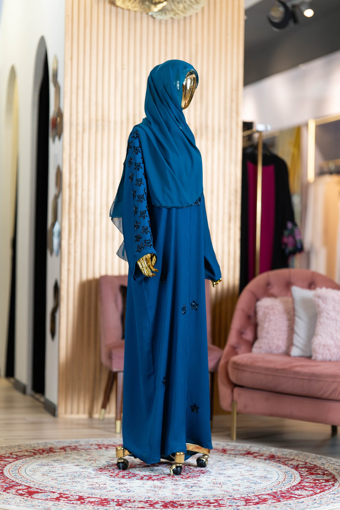 STARLA ABAYA TEAL BLUE