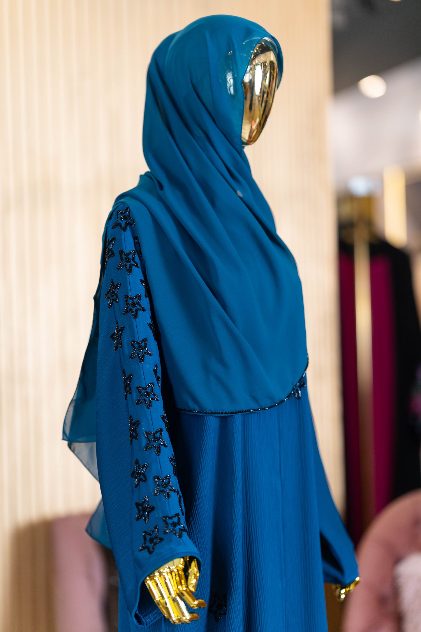 STARLA ABAYA TEAL BLUE