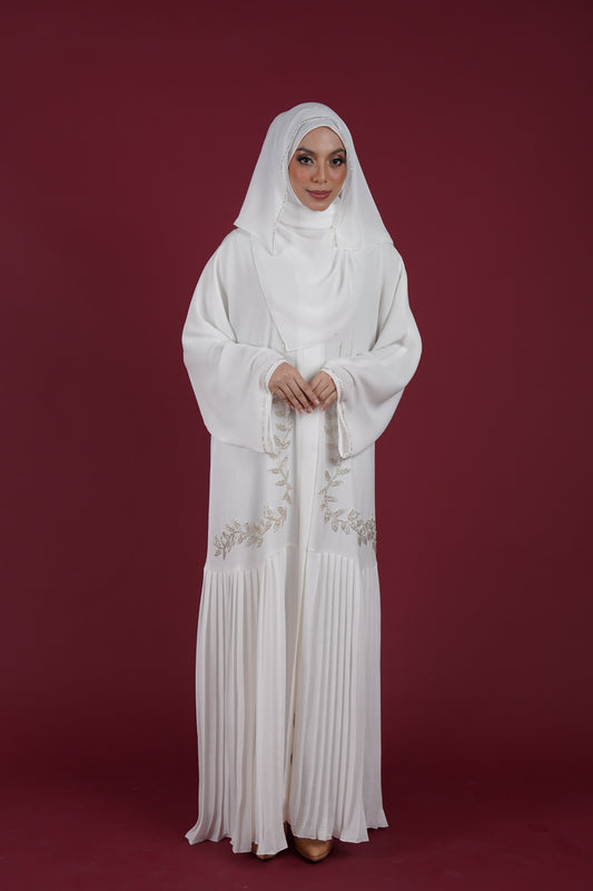 REYZAN ABAYA OFF WHITE
