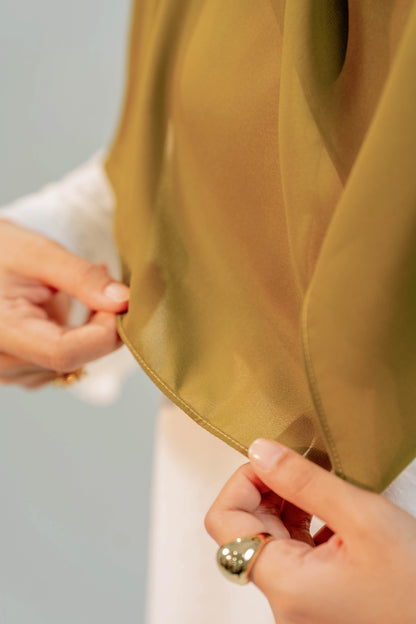 MALEEQA HIJAB GREEN OLIVE